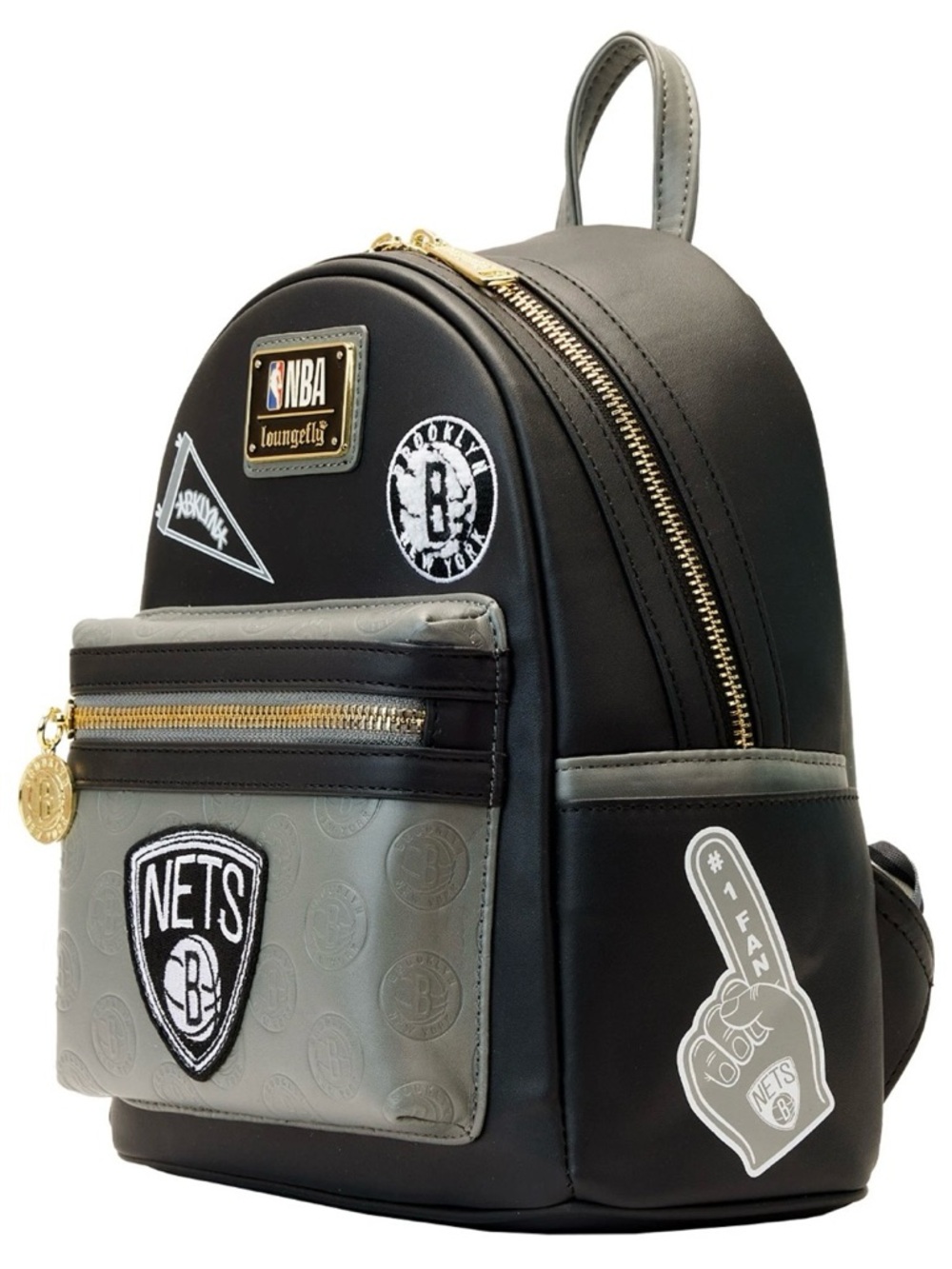 Loungefly NBA Brooklyn Nets Mini Backpack Brand New (Orig. $79) - Picture 2 of 9